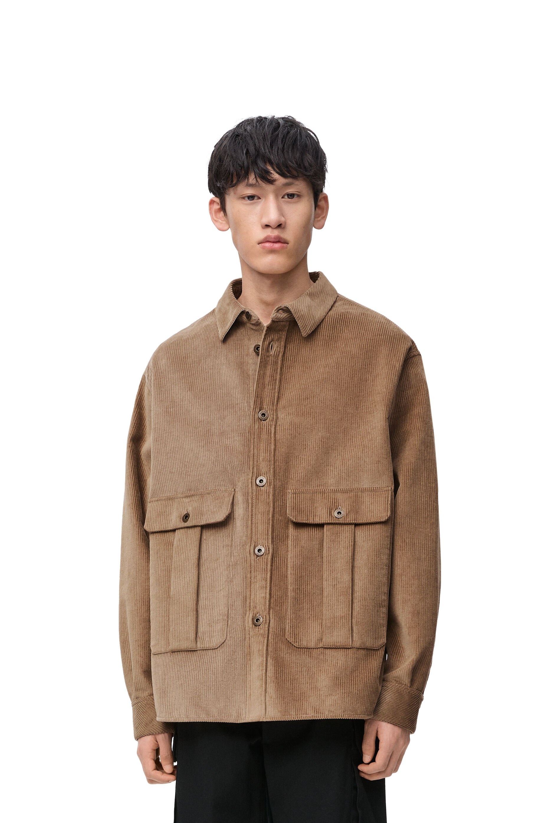 Overshirt in cotton and cashmere - 3