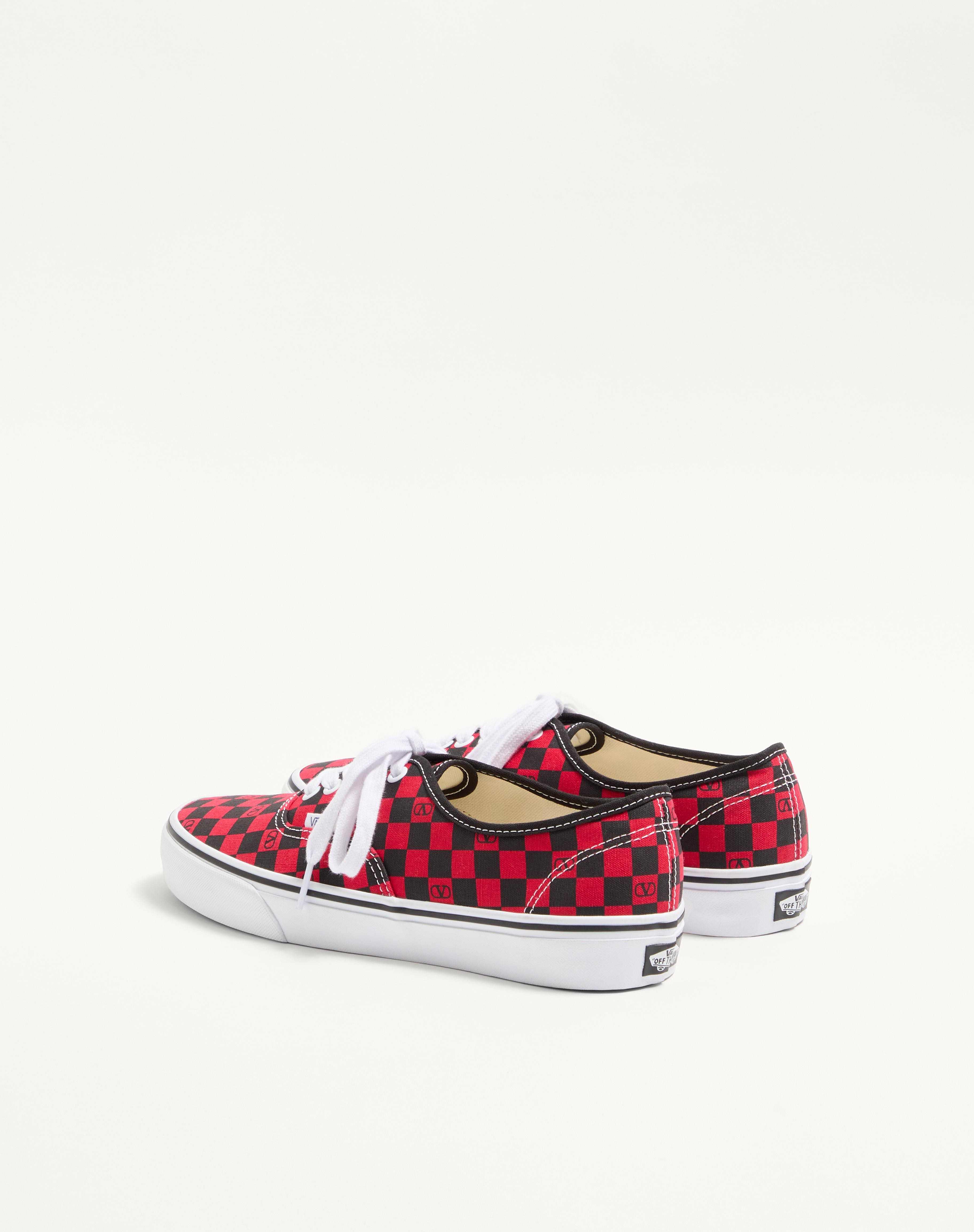 VALENTINO GARAVANI AND VANS LOW-TOP TRAINER IN FABRIC WITH VLOGO CHECKERBOARD PRINT - 7