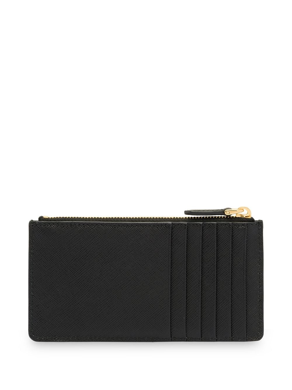 Saffiano logo plaque wallet - 2