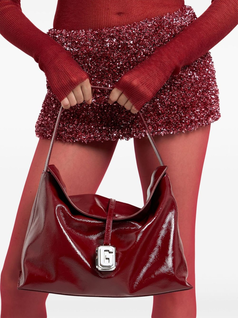 GCDS large leather Comma bag outlook