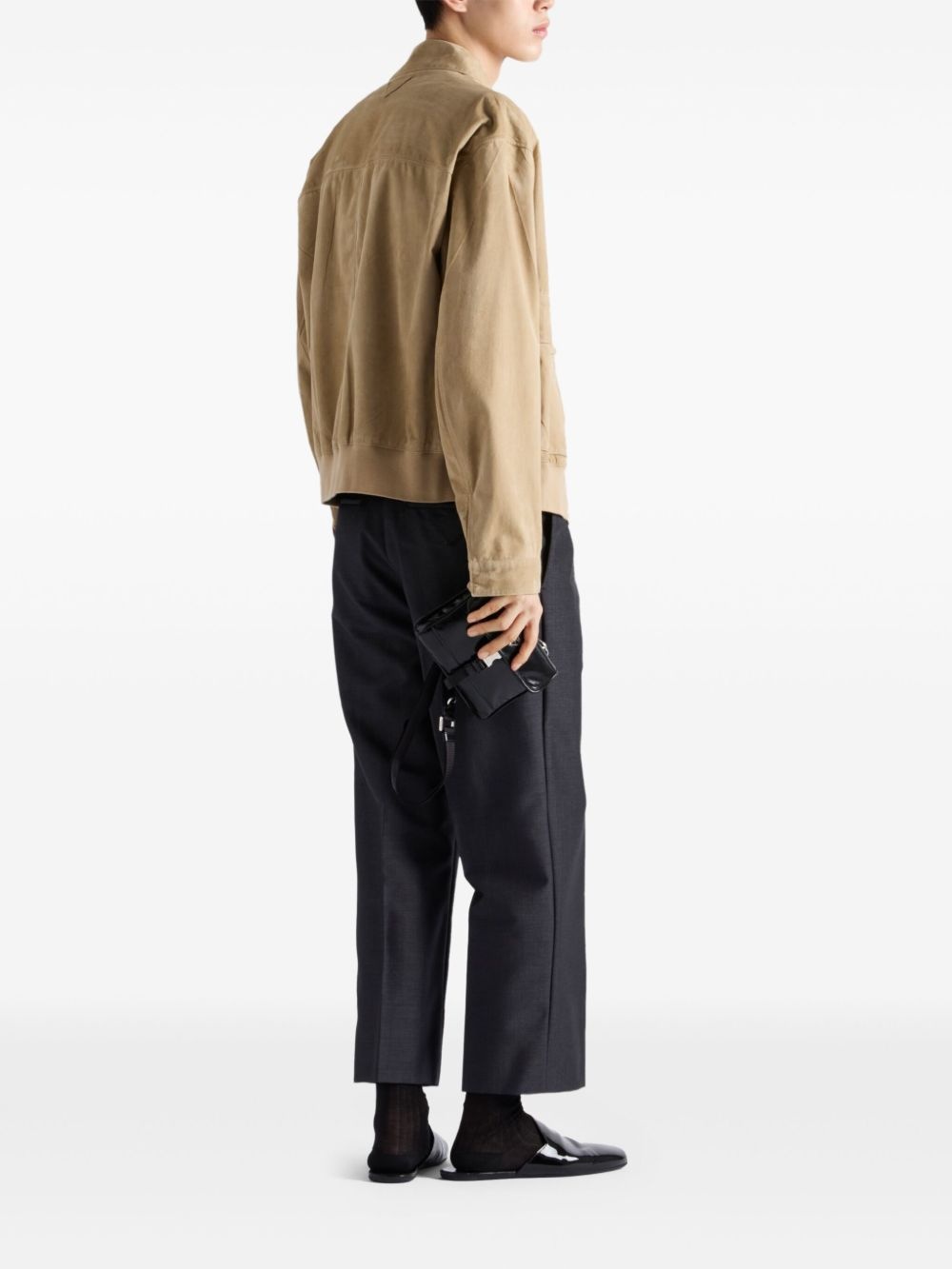 suede bomber jacket - 3