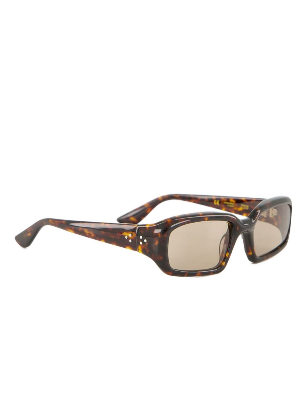 tortoiseshell rectangle sunglasses - 2