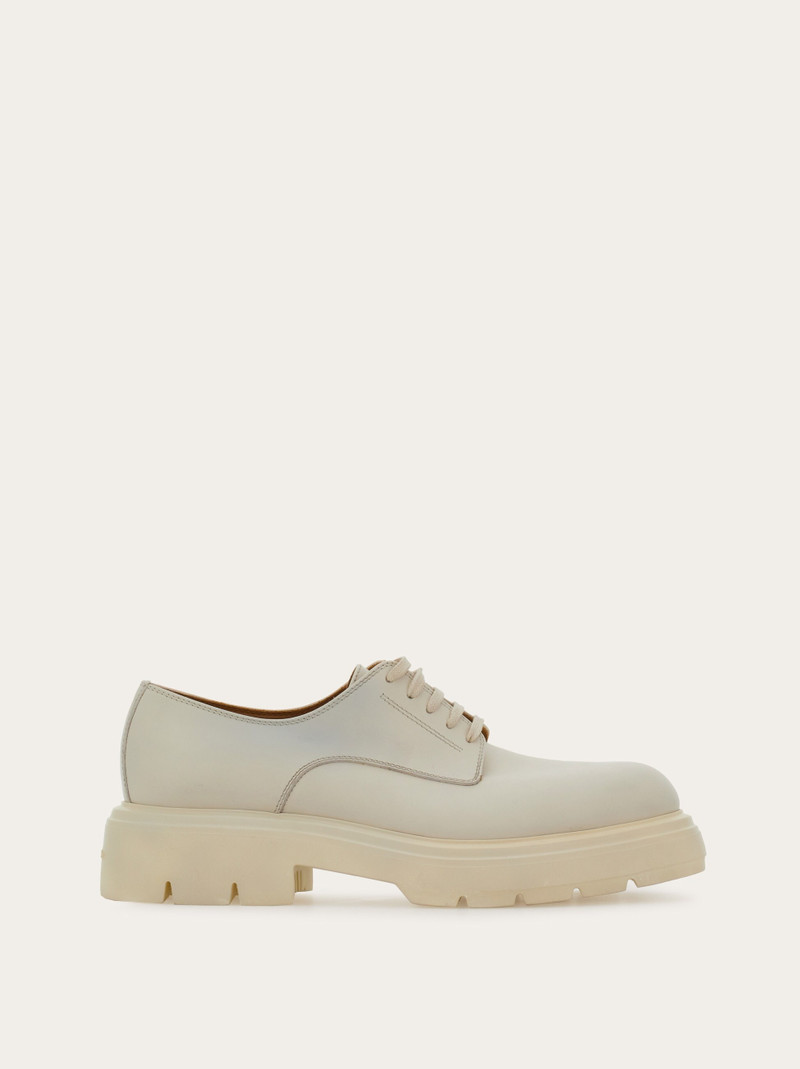 Chunky lace up derby shoe 1