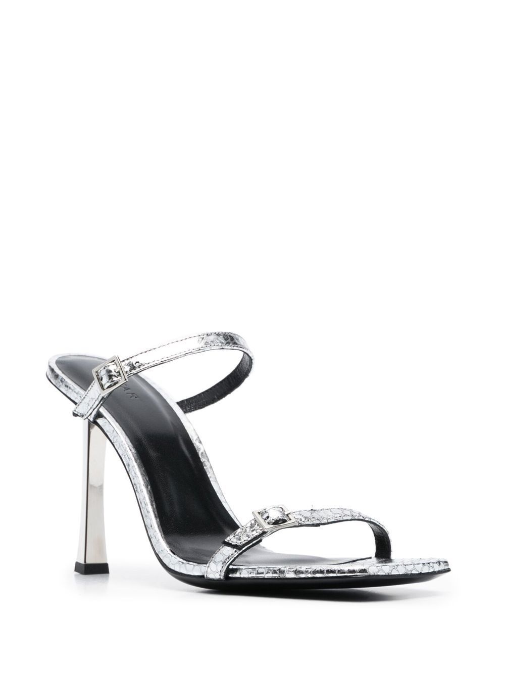 Flick 90mm metallic leather sandals - 2