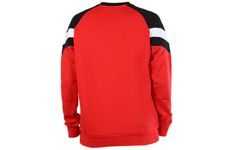 PUMA PUMA Sports Round Neck Knit Pullover Black Red 595953-11 outlook
