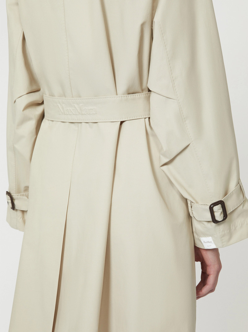 CTRENCH Double-breasted water-repellent twill trench coat - NATURAL 5
