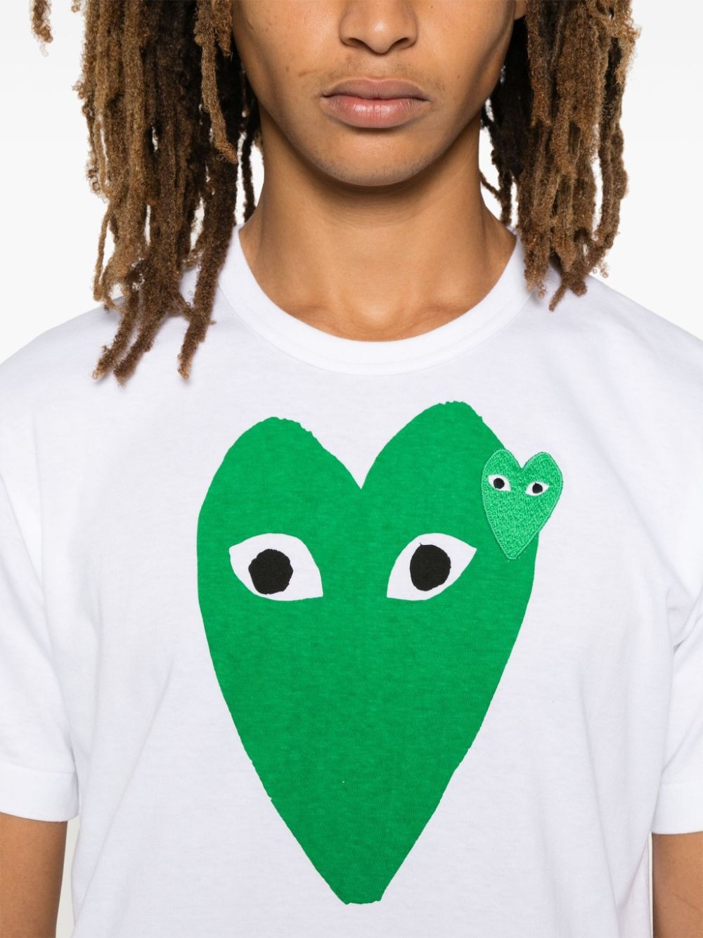 heart-print T-shirt - 5