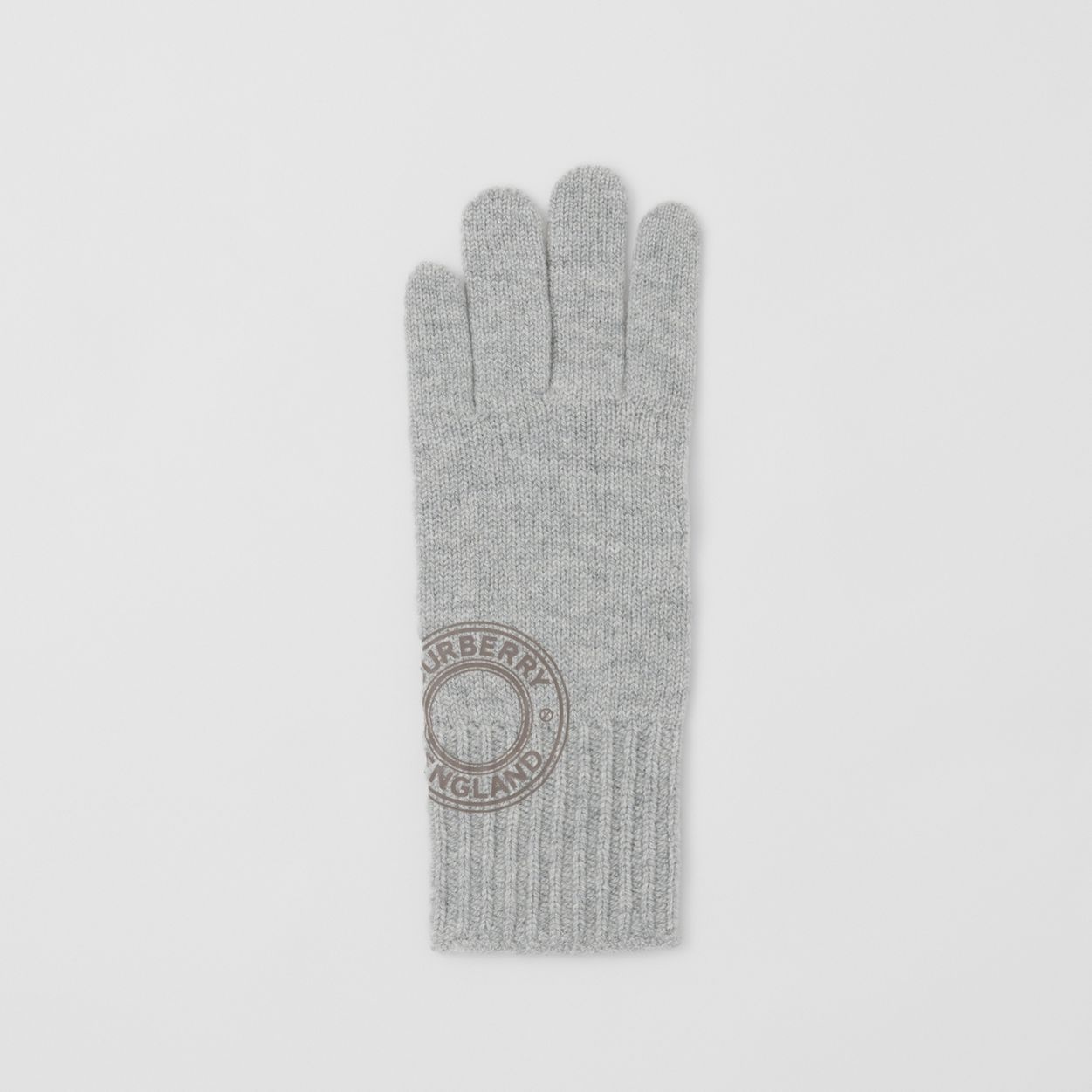 Logo Graphic Cashmere Blend Gloves - 3