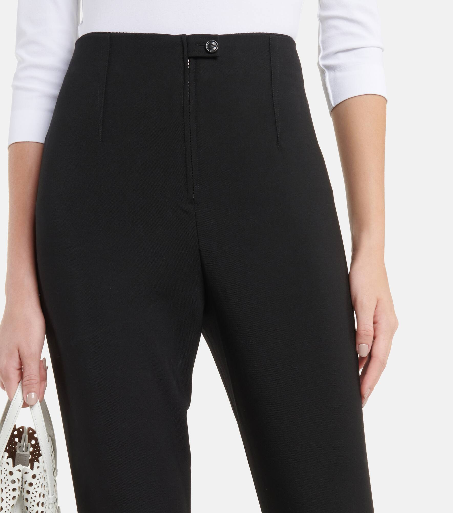 High-rise stirrup wool pants - 4