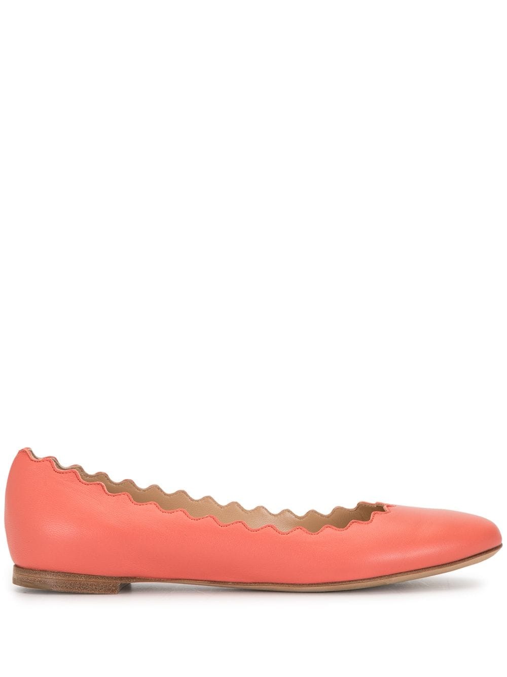 Lauren scalloped ballerina flats - 1