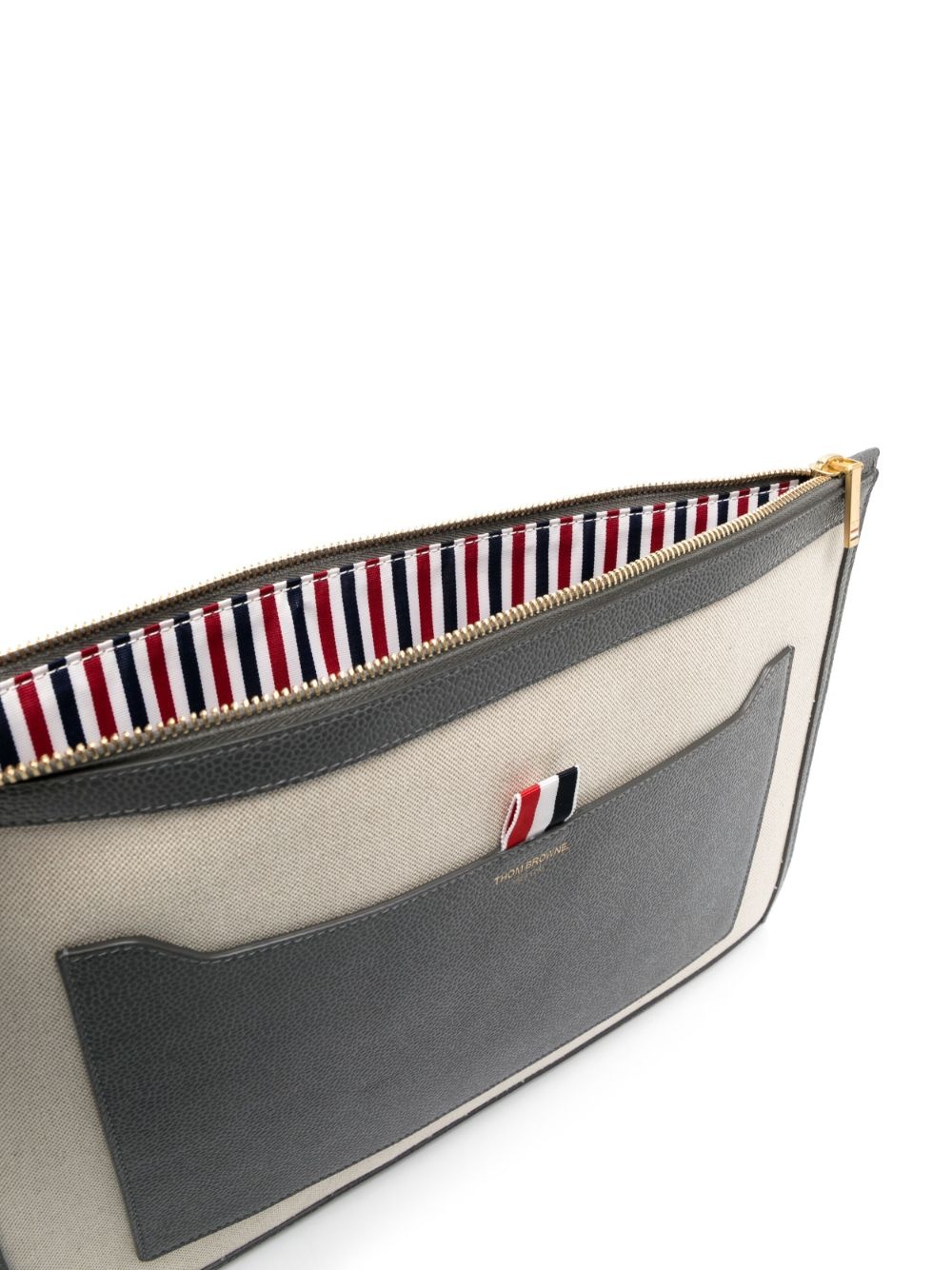 two-tone canvas document holder - 4