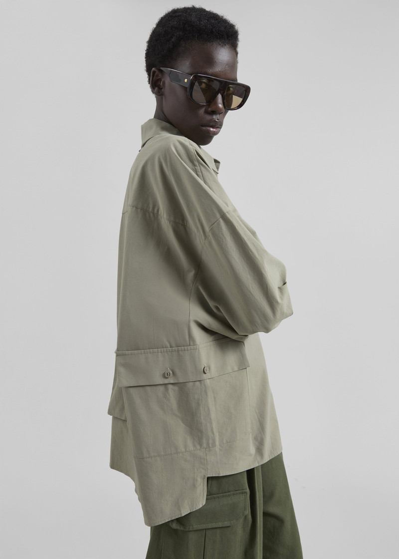 Sancey Cargo Pocket Shirt - Olive 5
