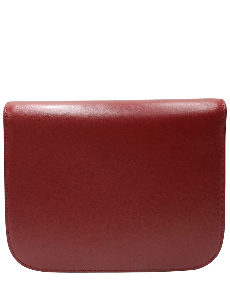 CELINE CELINE Red Calfskin Leather Medium Box Bag (Authentic Pre-Loved) outlook