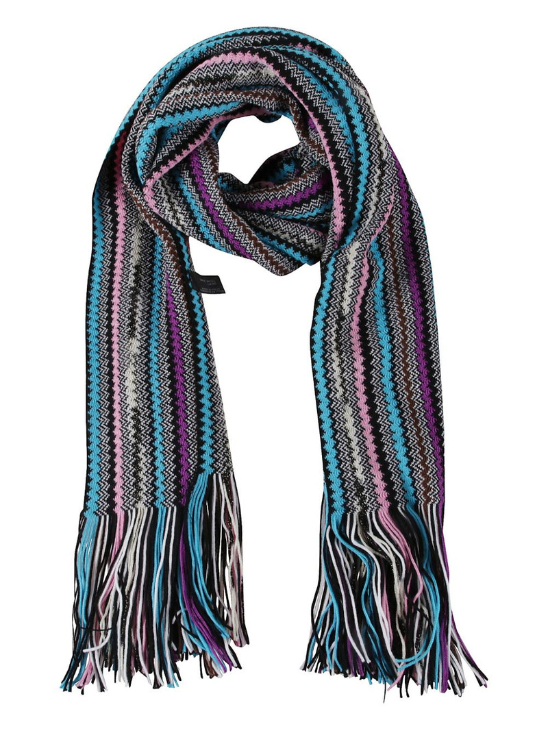 fringed zig-zag scarf 1