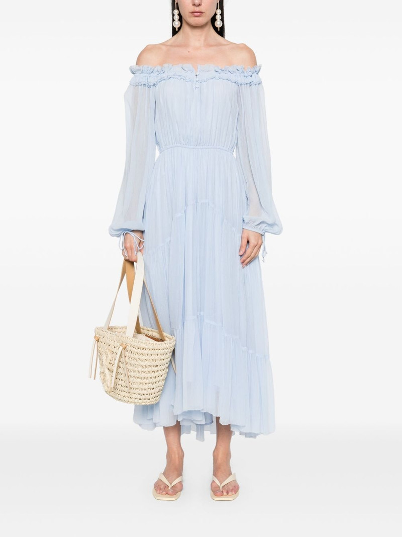 maje flared midi dress outlook