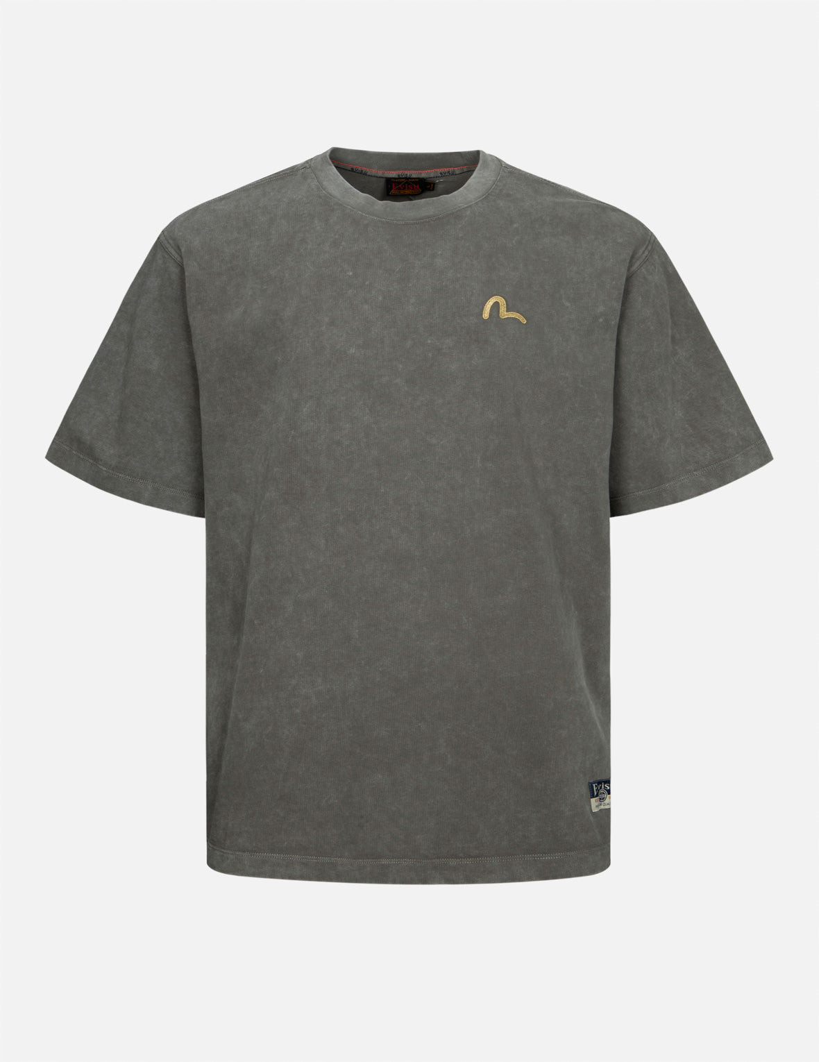 SEAGULL EMBROIDERY WASHED RELAX FIT T-SHIRT - 4