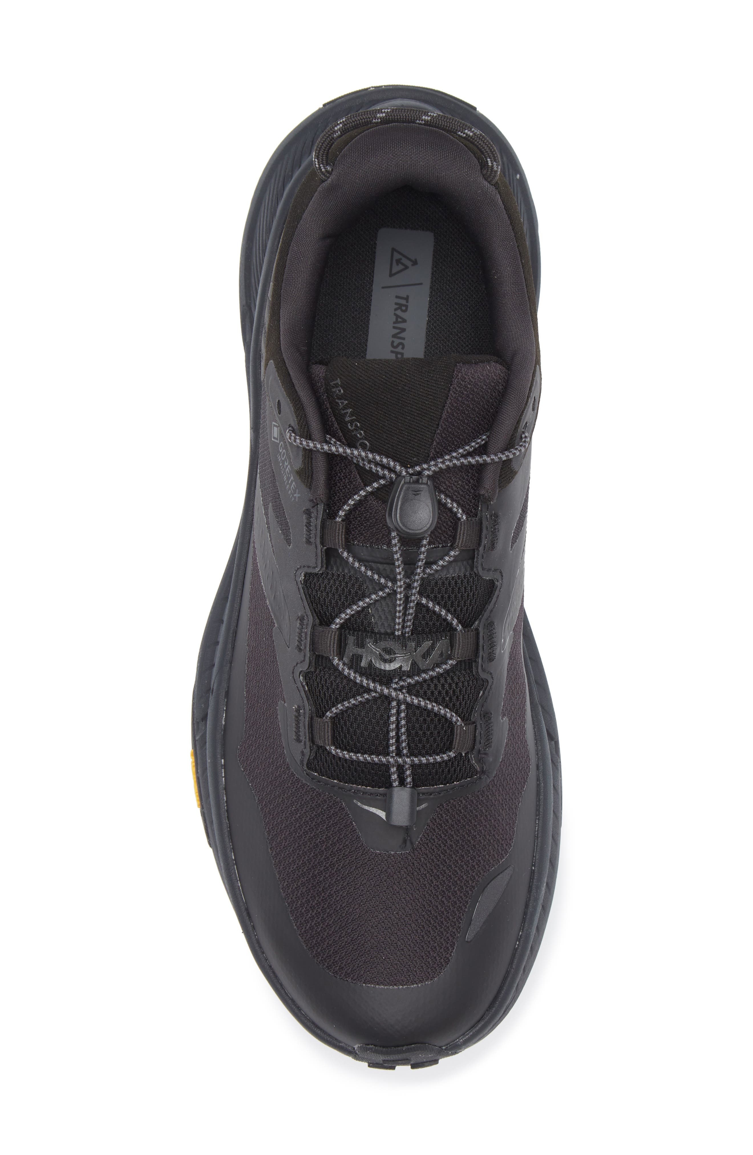 HOKA Transport Gore-Tex® Waterproof Running Shoe in Black /Black at Nordstrom - 5