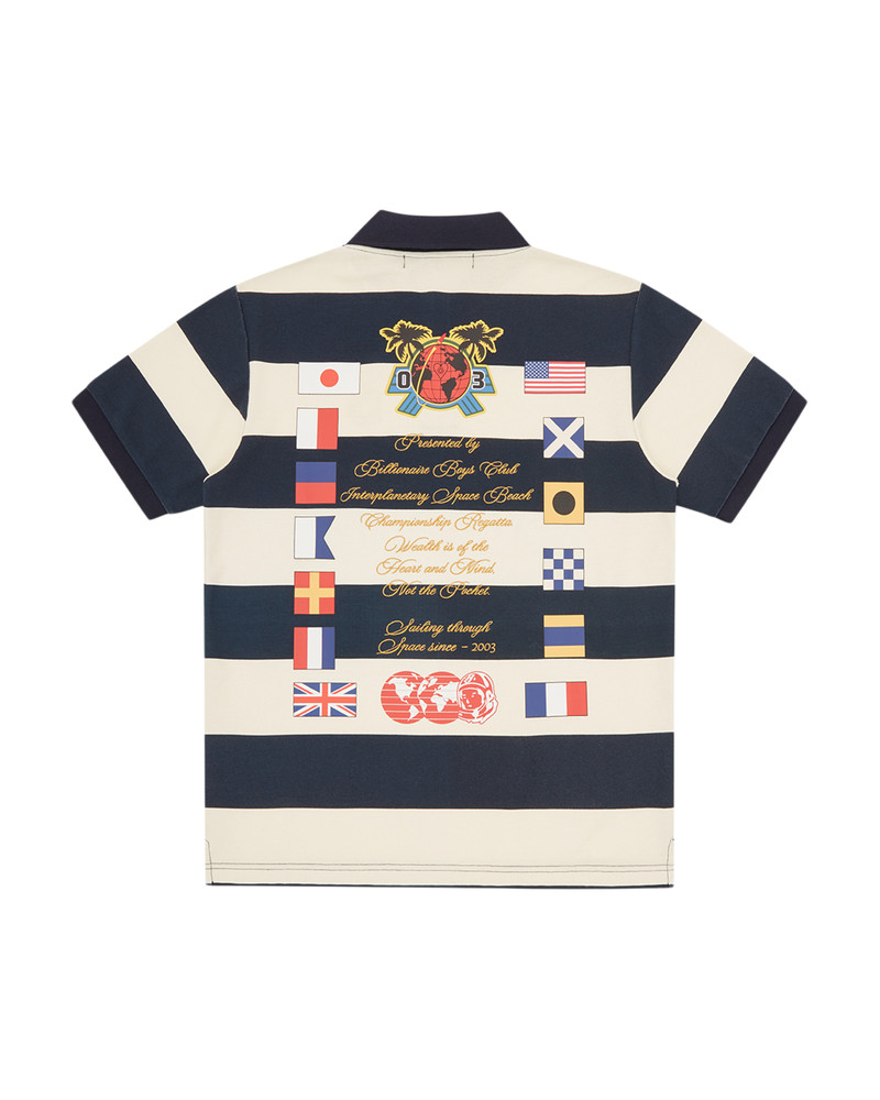 BILLIONAIRE BOYS CLUB REGATTA STIPE POLO SHIRT outlook