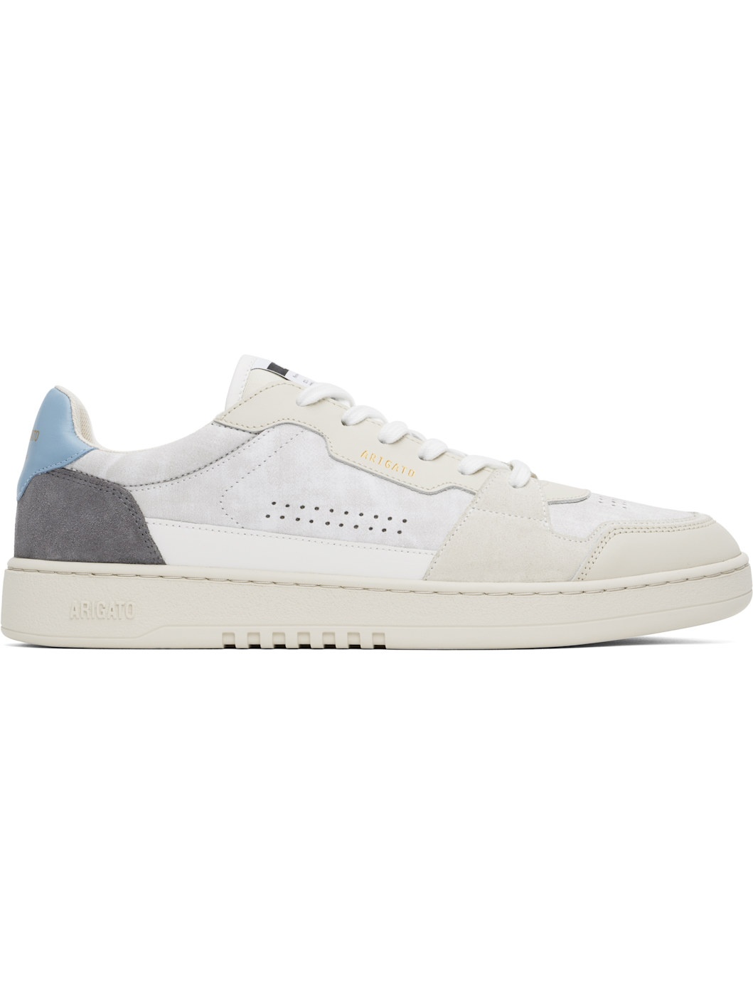 Gray & Off-White Dice Lo Sneakers - 1