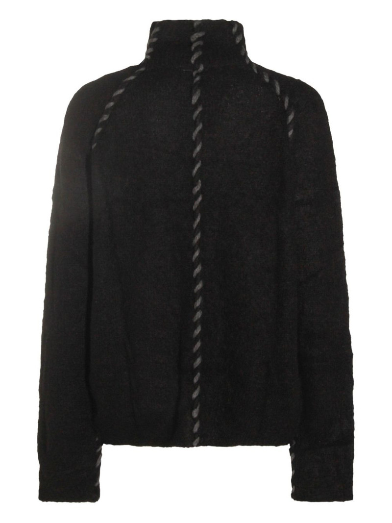thom/krom braided-detail sweater outlook