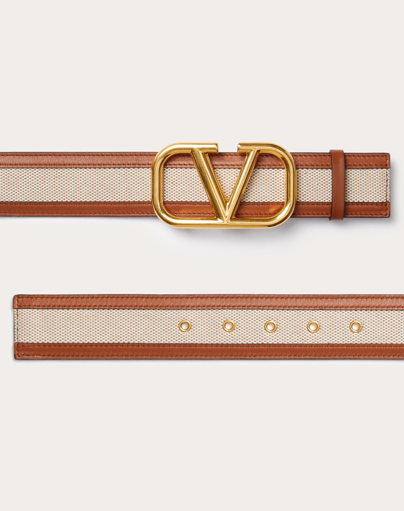 VLOGO SIGNATURE CANVAS BELT 40MM 3