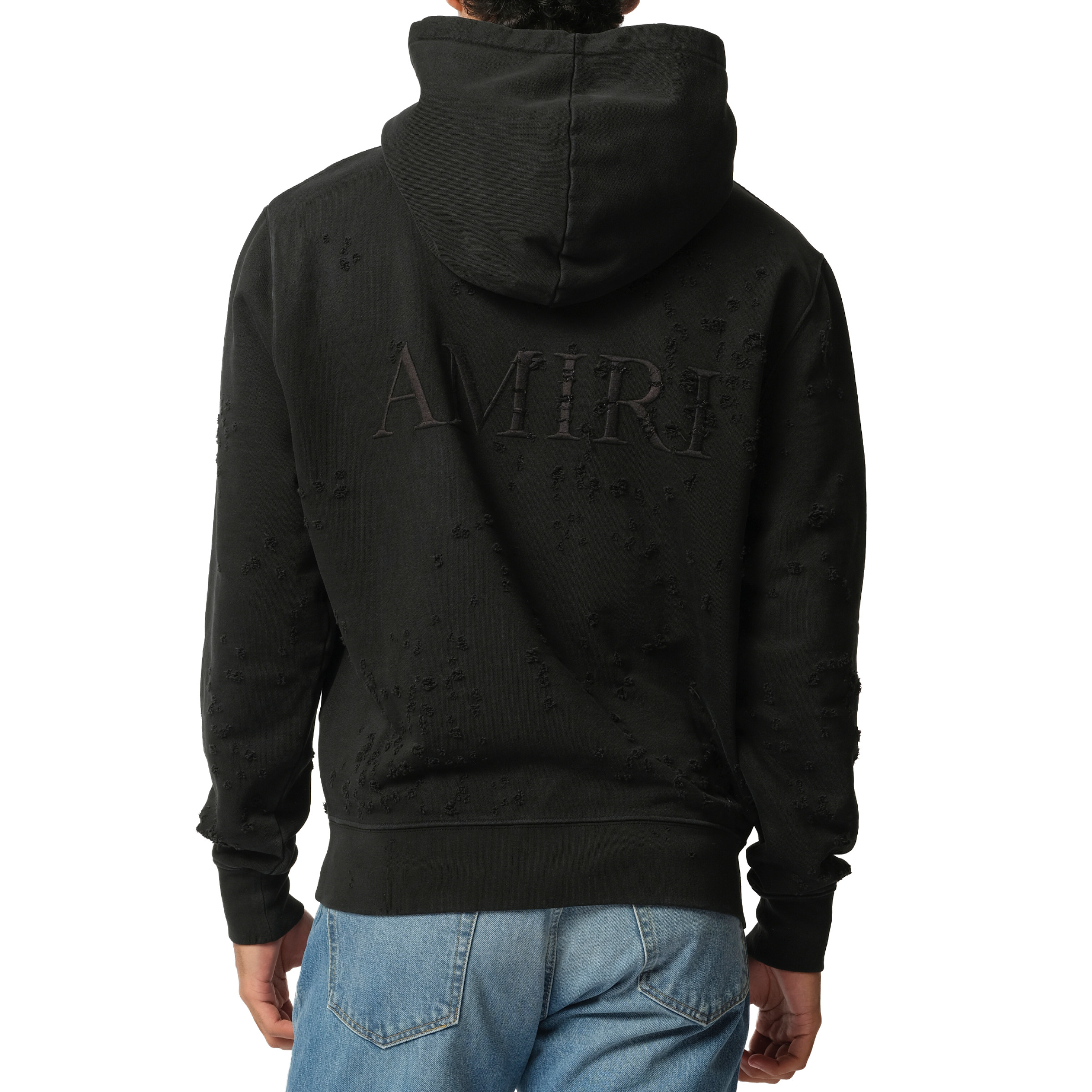 MA Shotgun Embroidered Hoodie in Black - 6