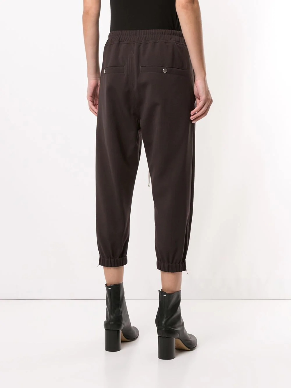 cropped tapered track pants - 4