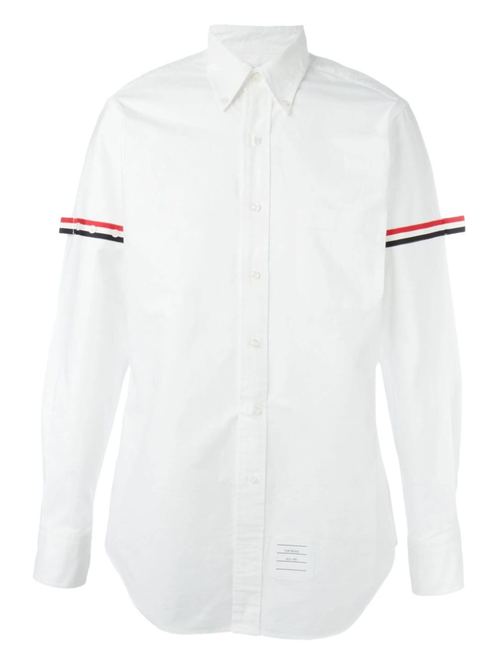 grosgrain-armband cotton shirt - 1