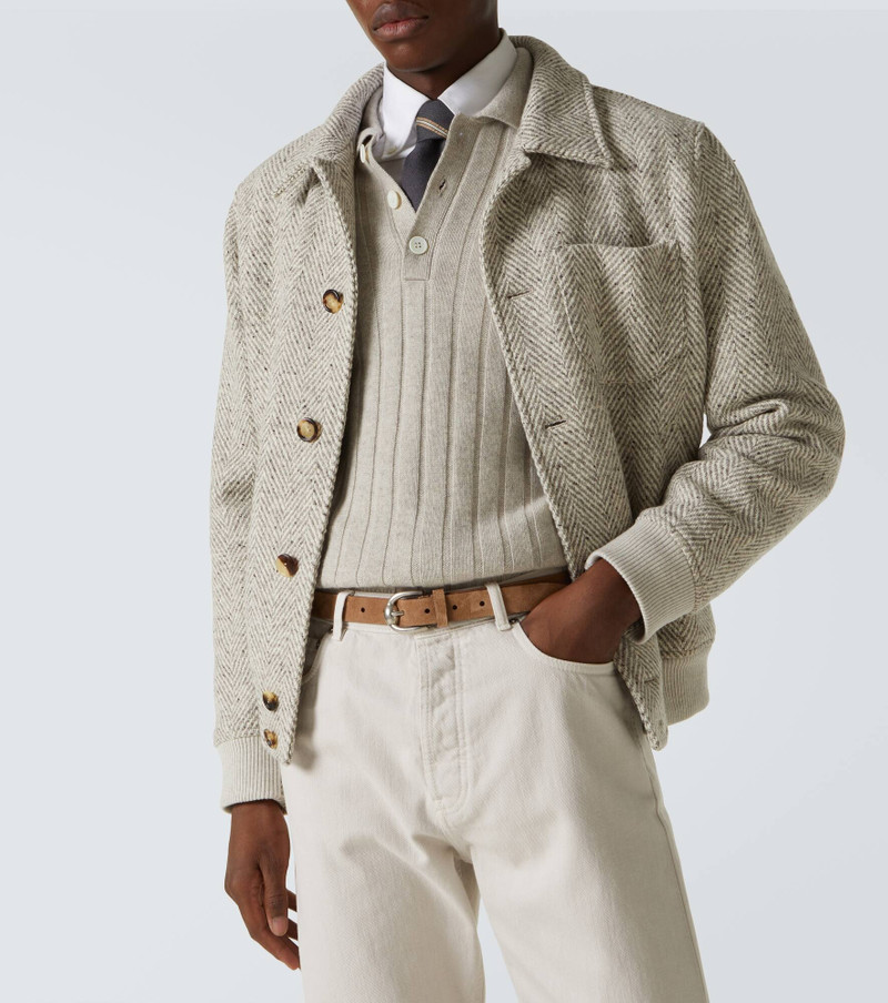 Brunello Cucinelli Suede belt outlook