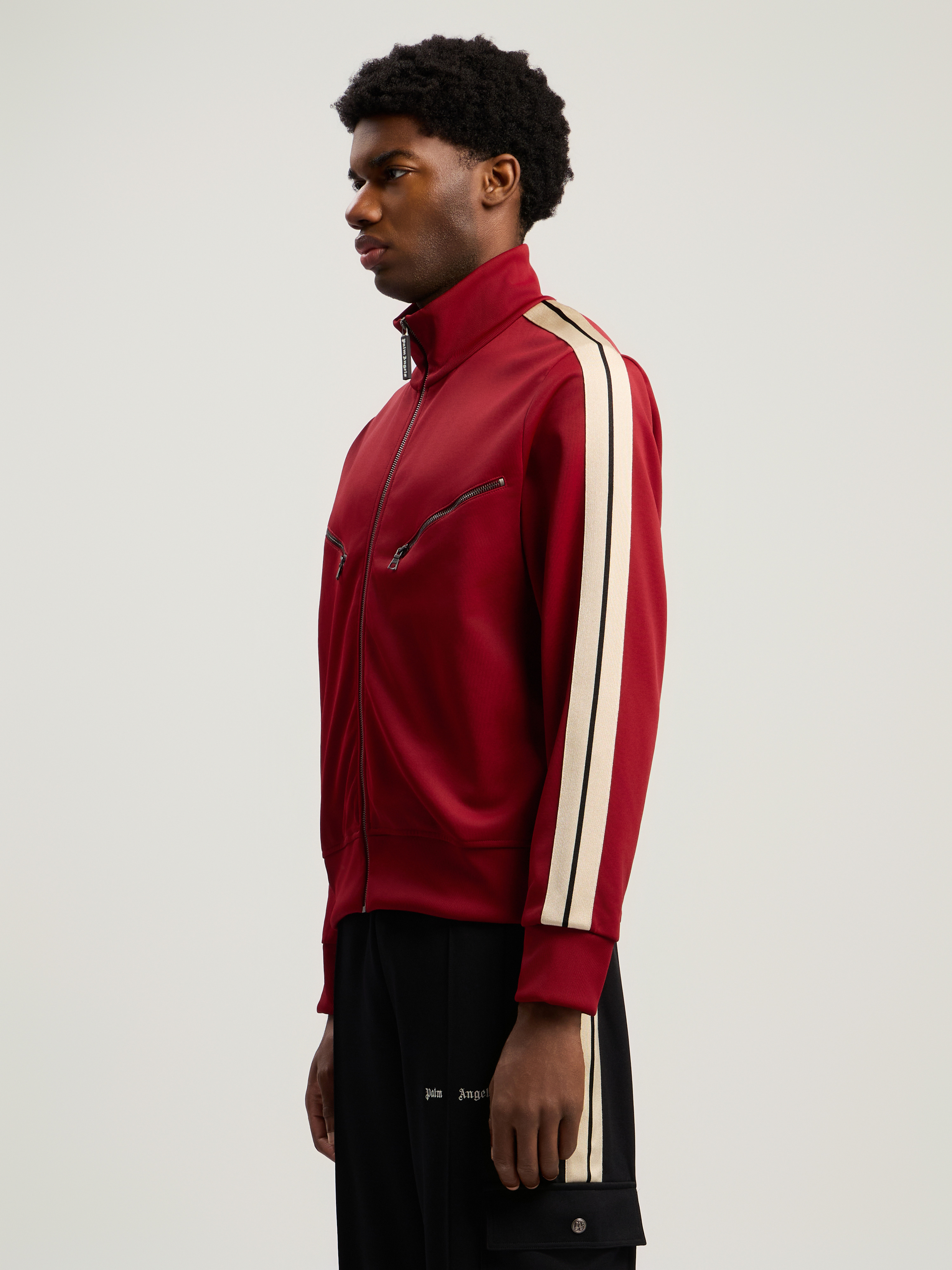 Curved Logo Zip-Up Track Jacket - 4