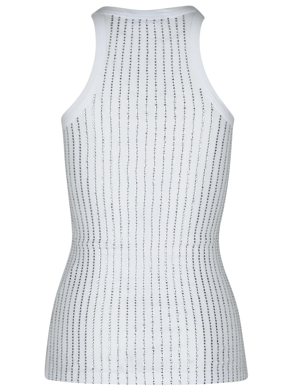 The Attico White Cotton Tank Top Women - 3