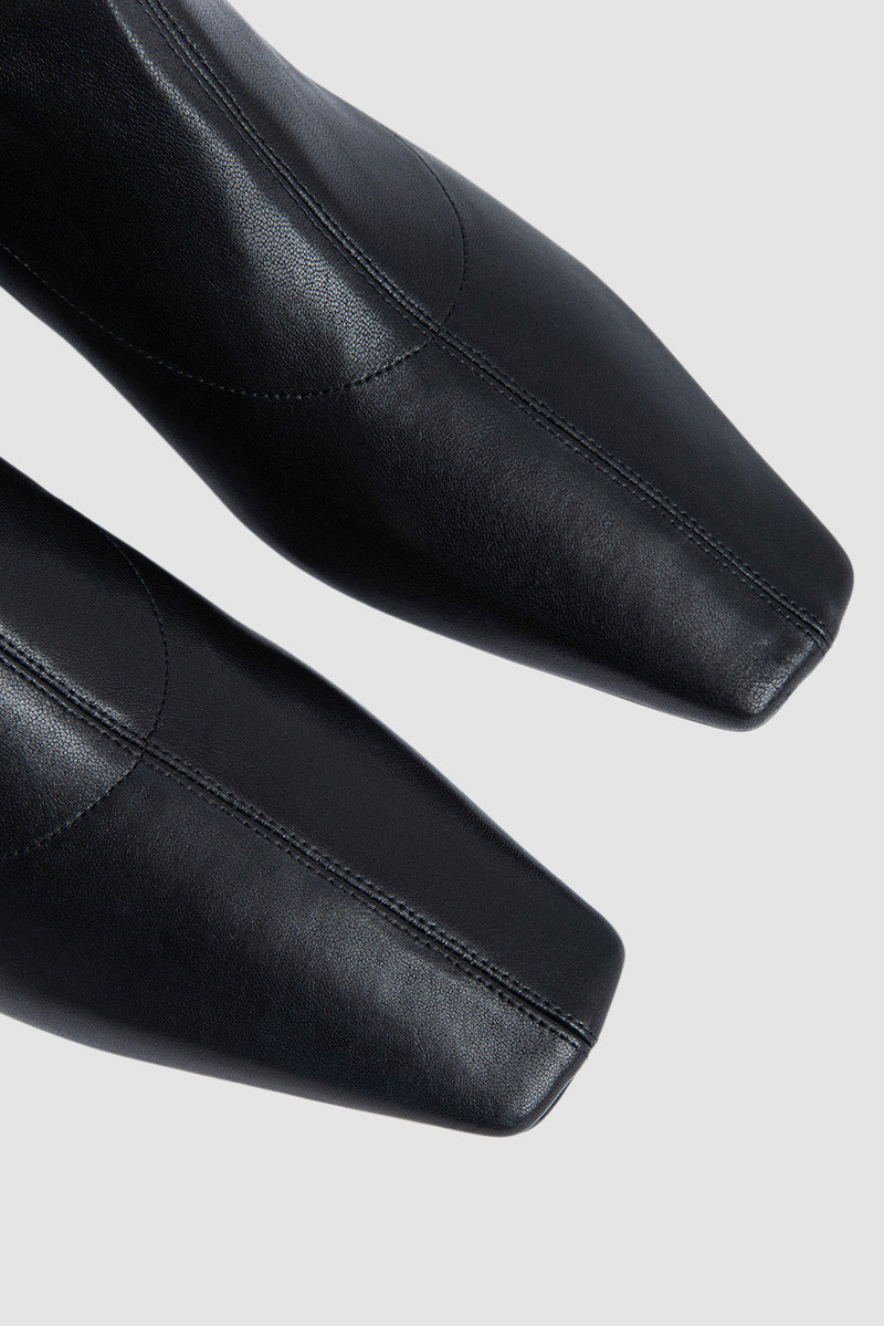 Colette 22 Black Stretch Nappa Leather Ankle Boot 4