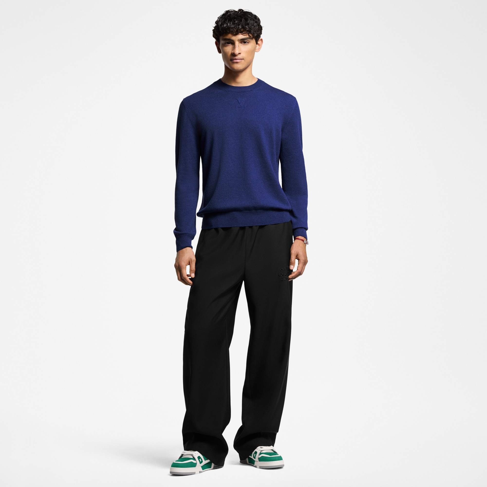 LV Embossed Cashmere Crewneck - 4