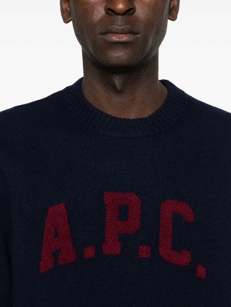 A.p.c. Logo-detail Crew-neck Sweater 4