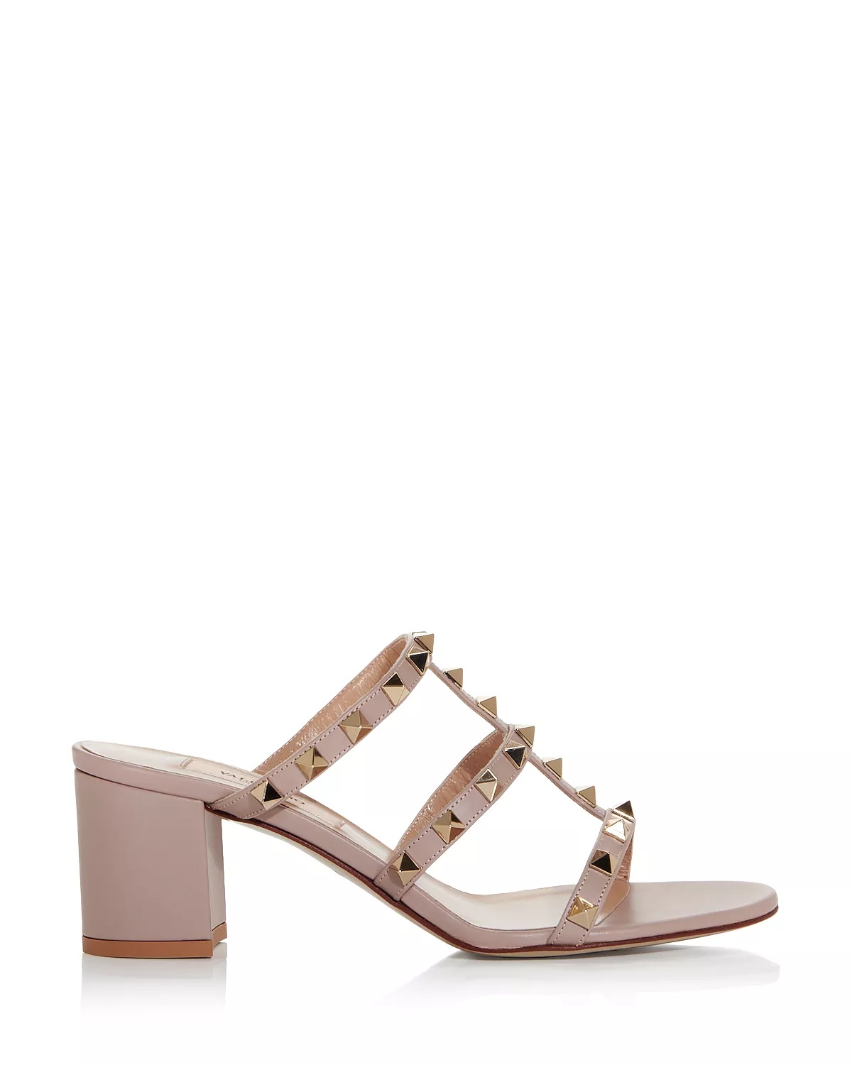 Women's Rockstud Block Heel Slide Sandals - 3