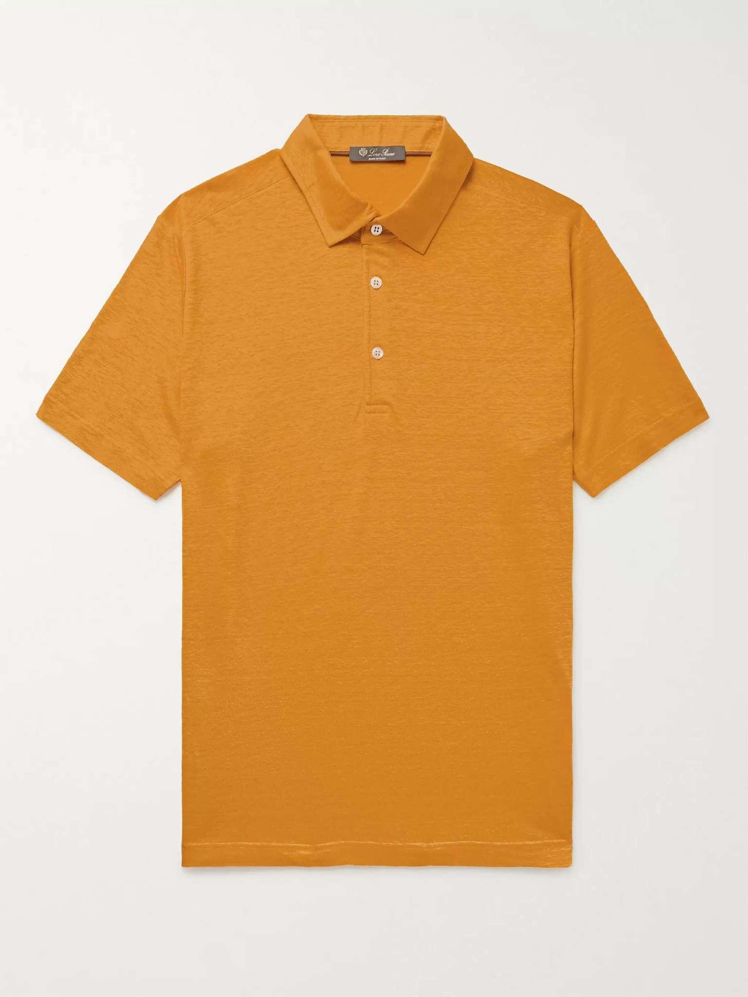 Linen-Jersey Polo Shirt - 7