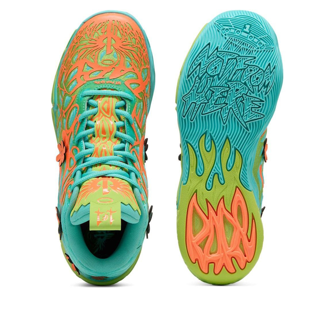 PUMA MB.04 x Scooby-Doo 'Aquatic Lime Smash Heat Fire' 310776-01 - 4