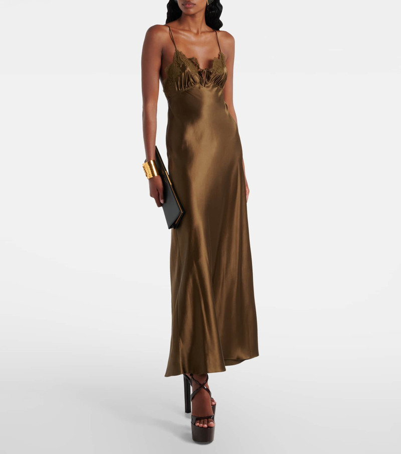 SAINT LAURENT Rossy 160 patent leather platform sandals outlook