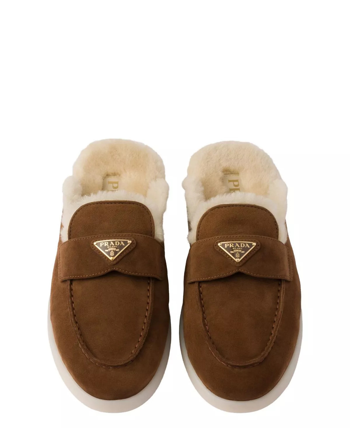 Women's Suede And Shearling Slippers - 3