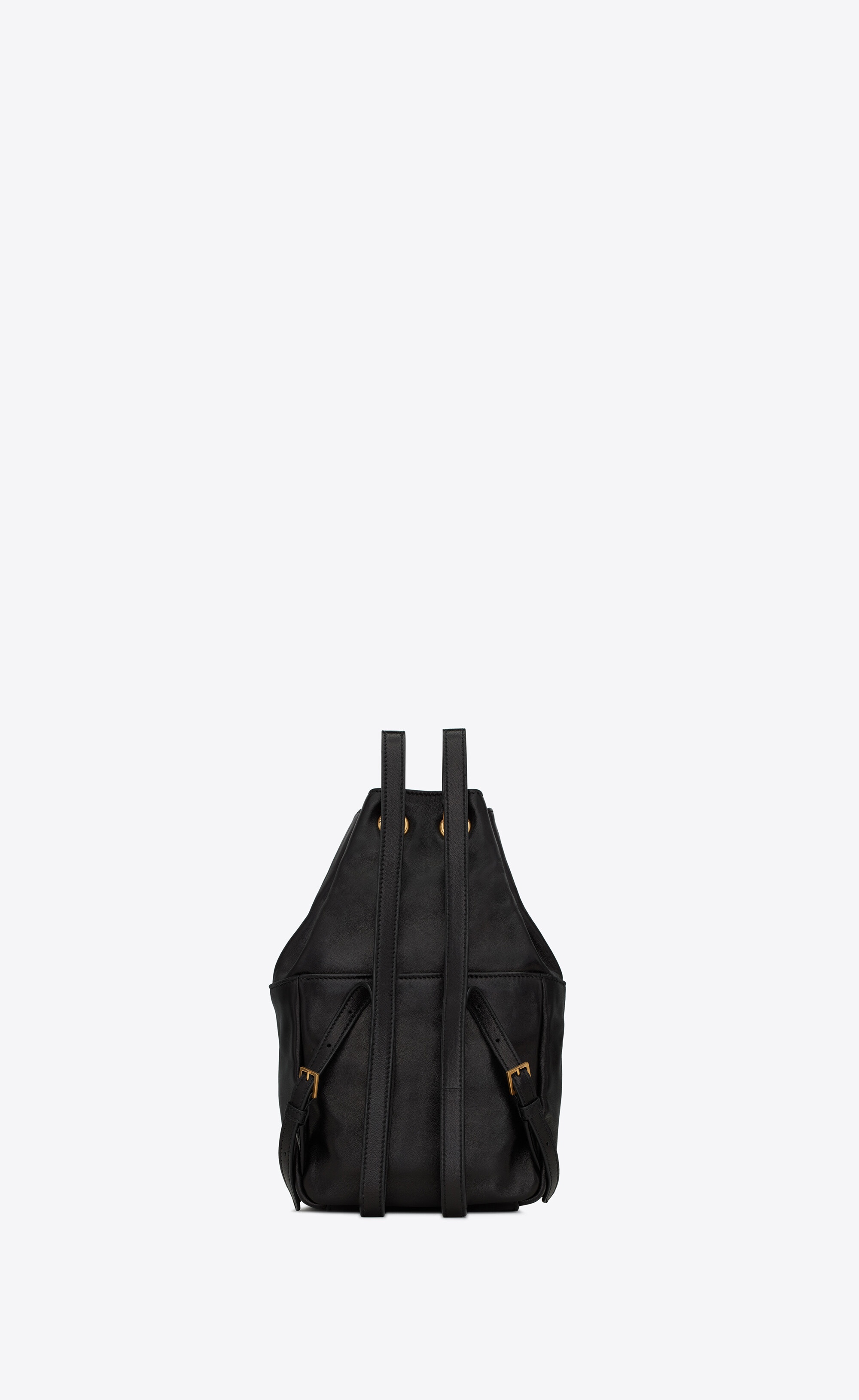 jamie backpack "carré rive gauche" in lambskin and suede - 2