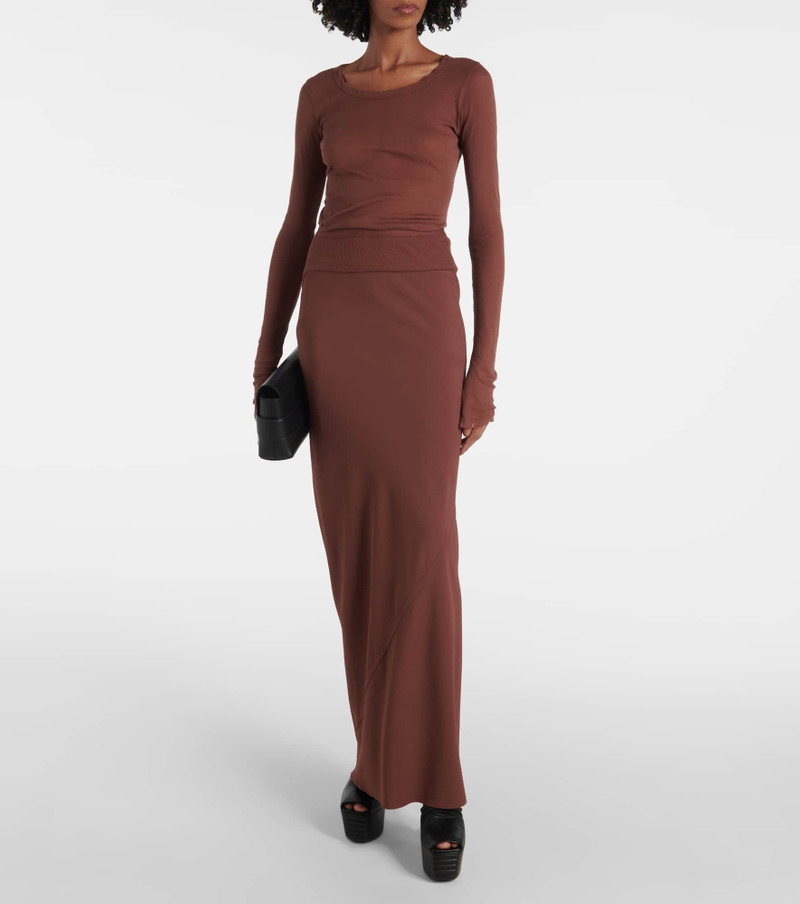 Rick Owens Knitted maxi skirt outlook