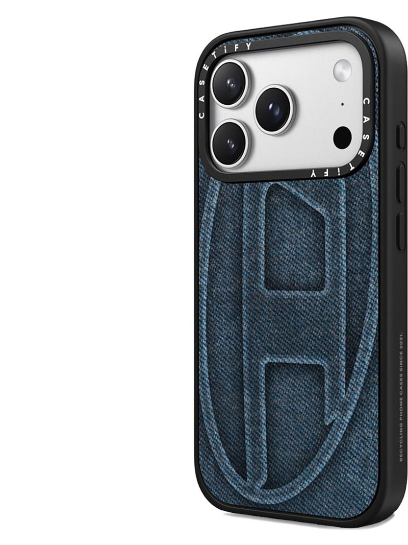Diesel x CASETiFY denim-effect iPhone 17 Pro Max case outlook