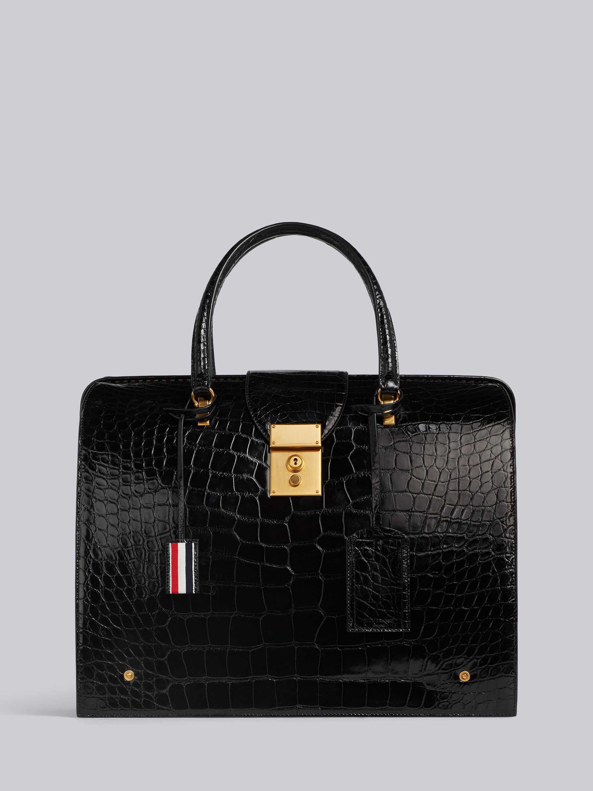 Mr. Thom Bag In Black Alligator - 1