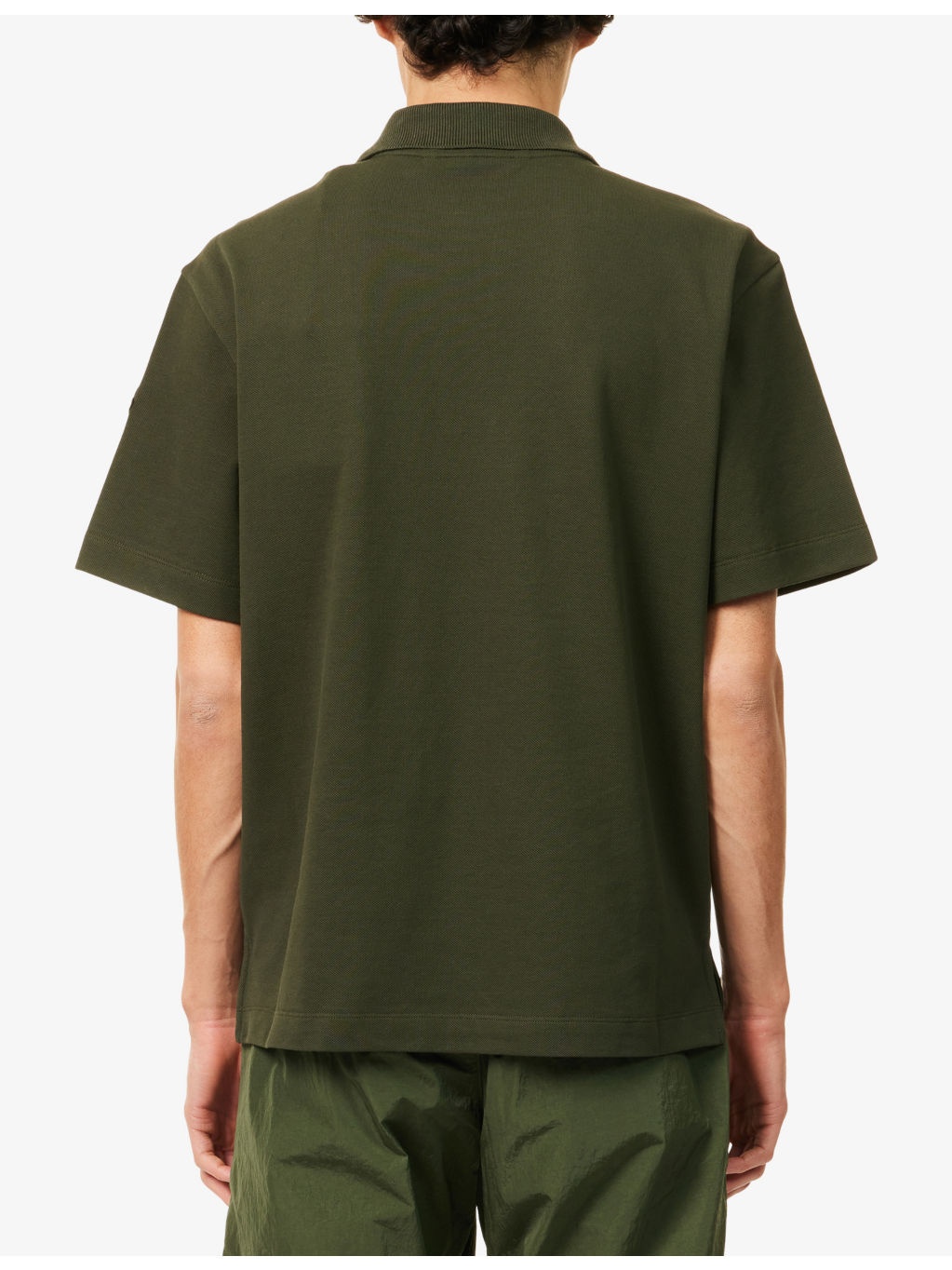 Script Logo-Embroidery Short-Sleeve Cotton-Jersey Polo Shirt - 4