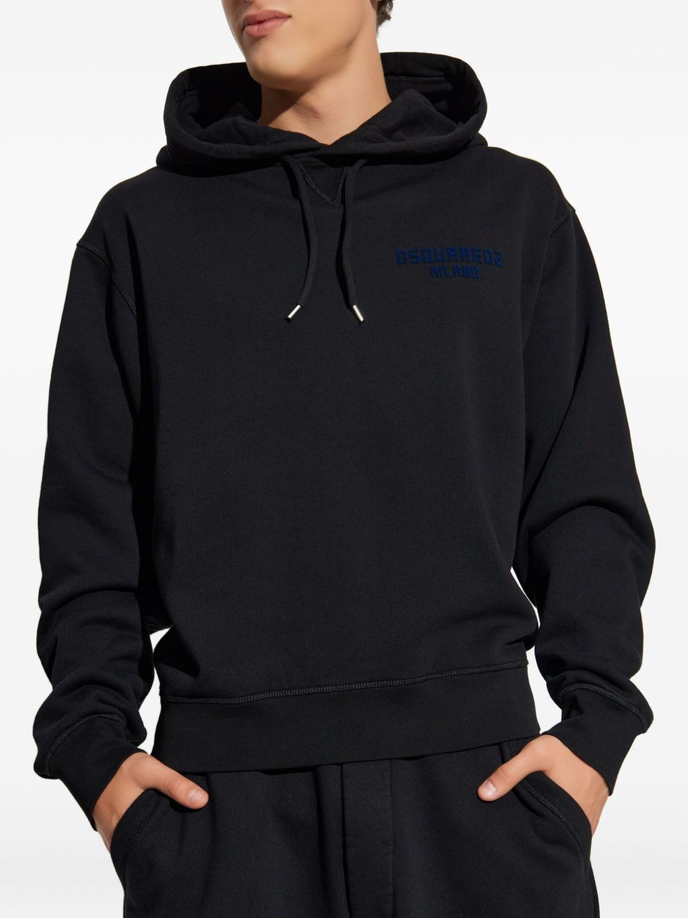 logo-print hoodie - 3
