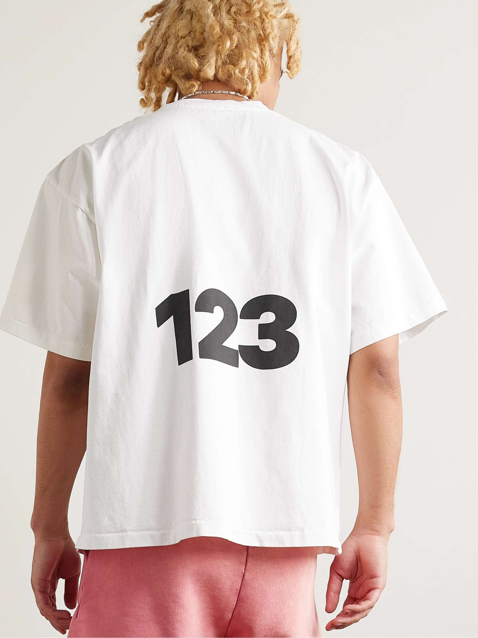 Logo-Print Embroidered Cotton-Jersey T-Shirt - 4