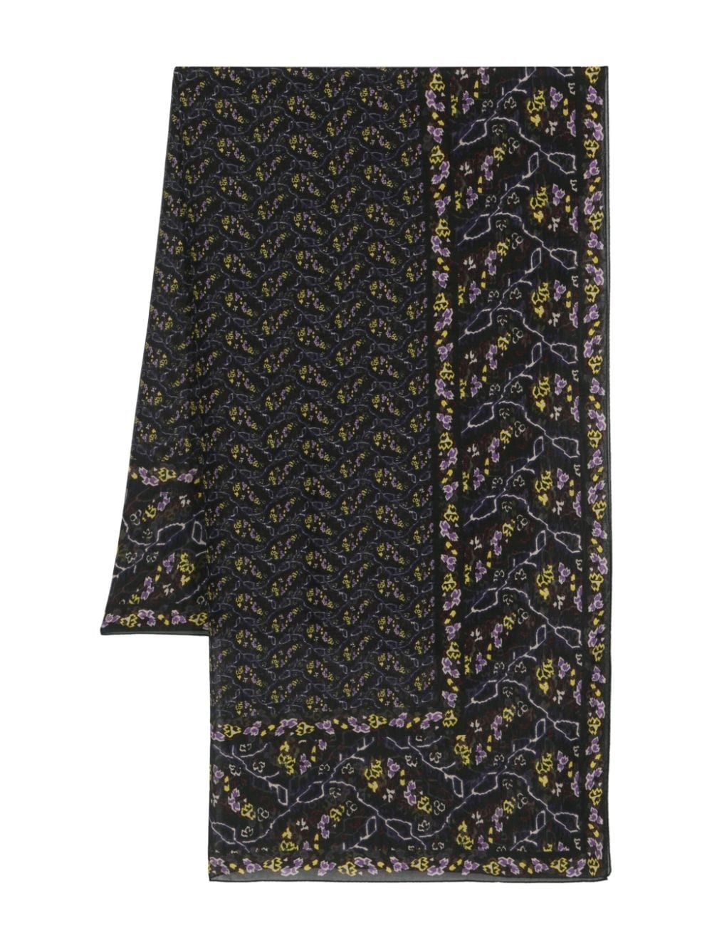 Luana abstract-print scarf - 1