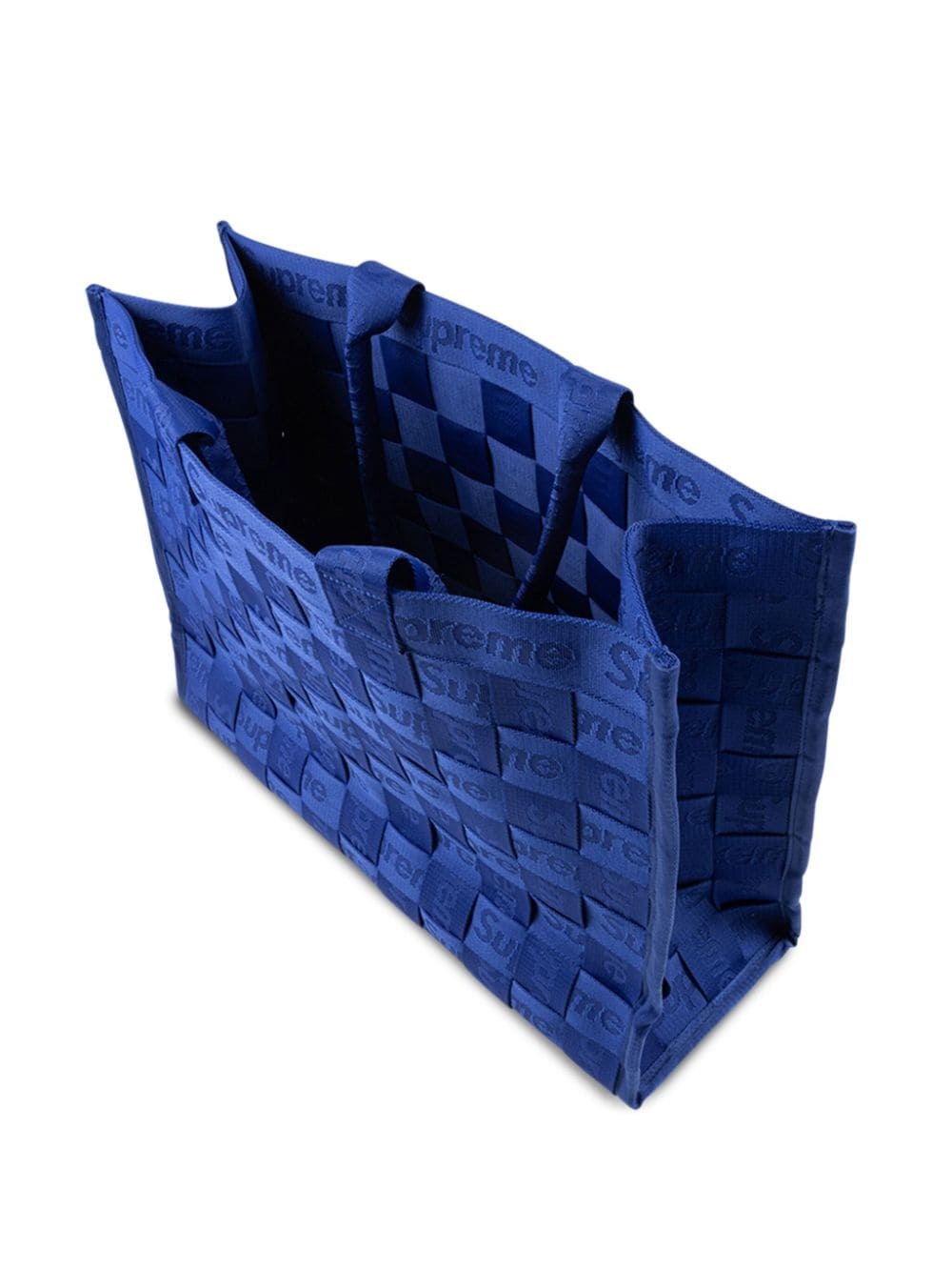 jacquard woven tote bag - 4