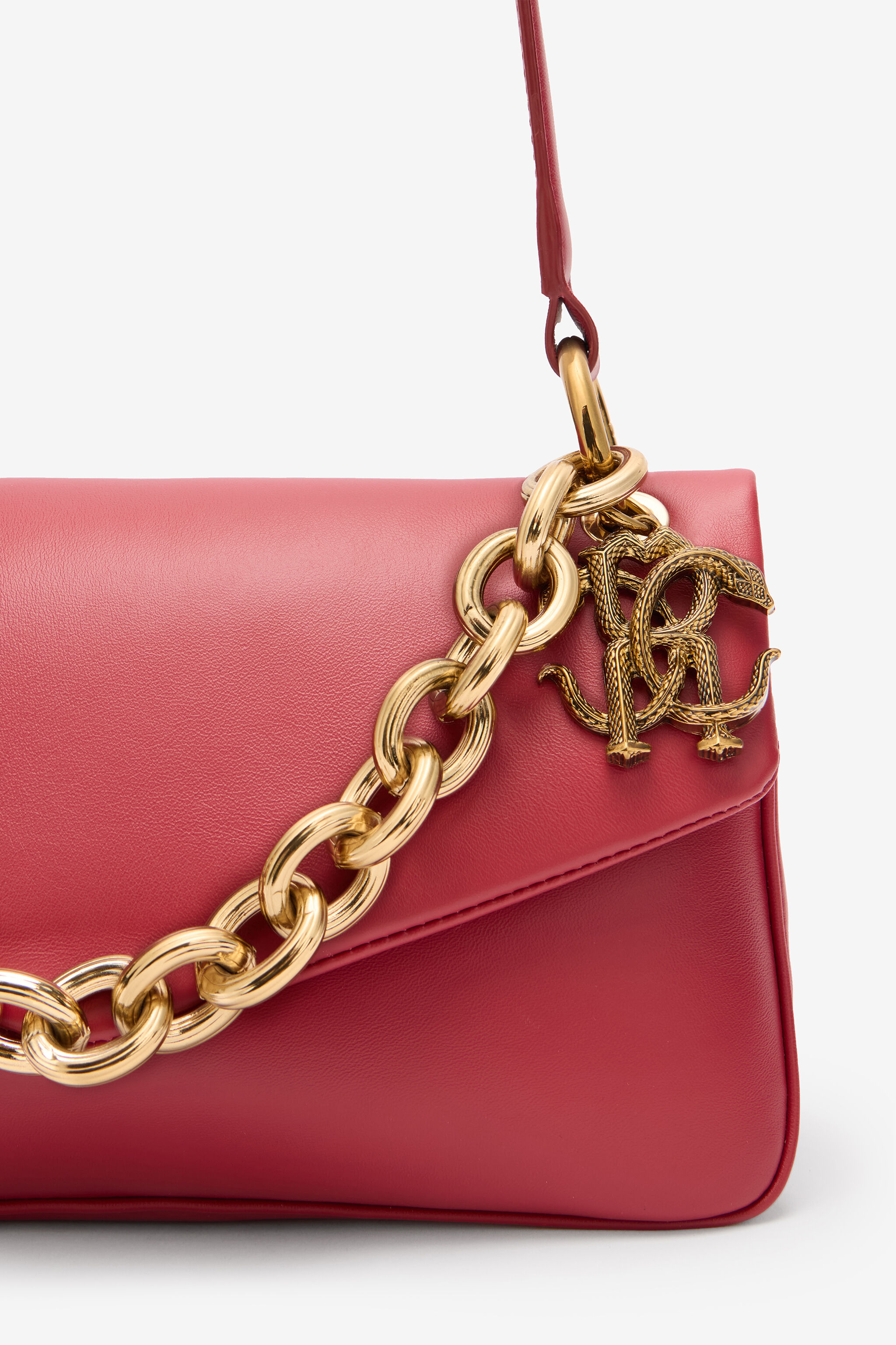 Shoulder Bag With Chain And Charm - 4