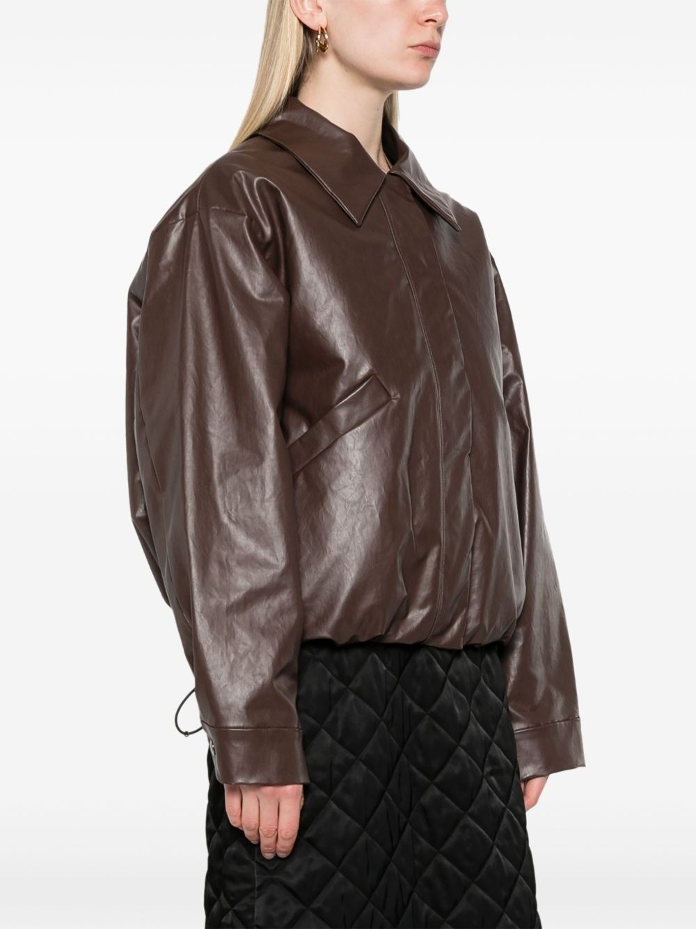 coated bomber jacket - 3